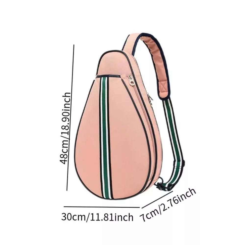 Oxford-Gewebe Tennis Umhängetasche Reißverschluss Badmintonschläger Tasche Outdoor-Sport