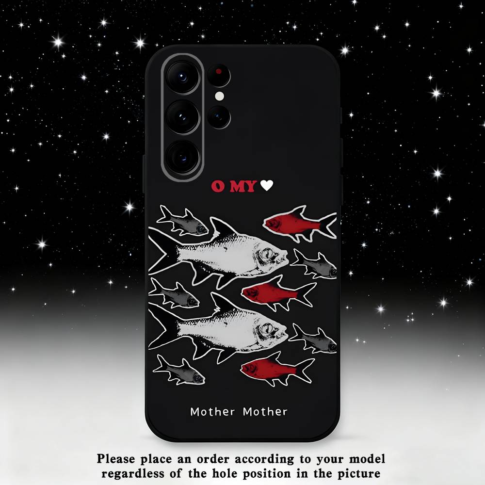 

Bnad Mother Mother Phone Case For Samsung S25,S24 Ultra,S20,S30 plus,S22 plus,S23,S30 Ultra 5G Silicone Black Shell Samsung S205G
