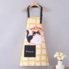 New Sleeveless Kitchen Aprons Cartoon Cats Canvas Cooking Apron Waterproof Adjustable Cafe Overalls for Cleaning