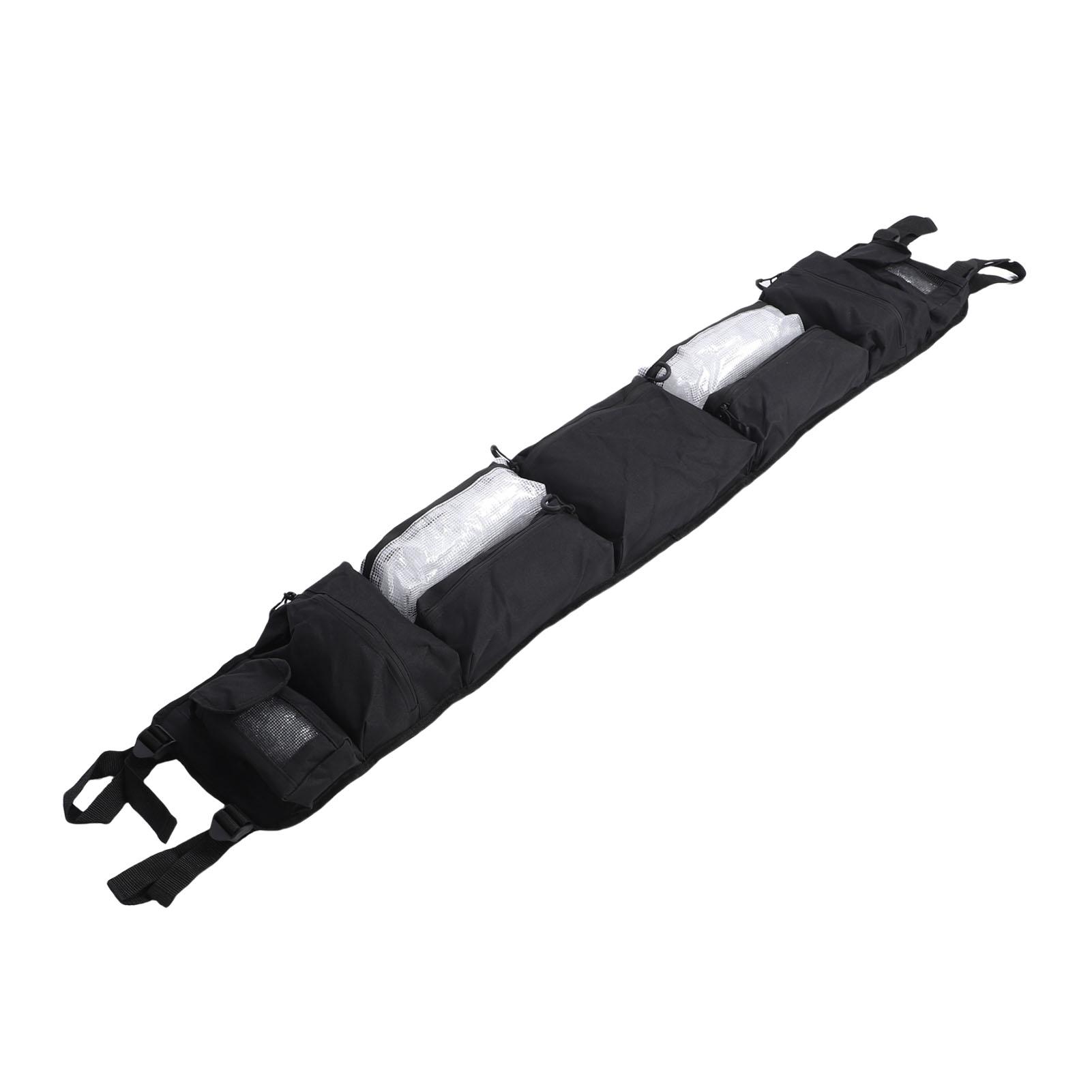 

Универсальная сумка для хранения аксессуаров UTV, большая вместимость, сумка для инструментов ATV на дугу безопасности, несколько карманов, ткань Оксфорд 600D