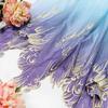 1M Chinese Classical Gradient Embroidery Fabric Chic Lotus Leaf Edge Designer Fabric For DIY Hanfu Dress Dance Costume