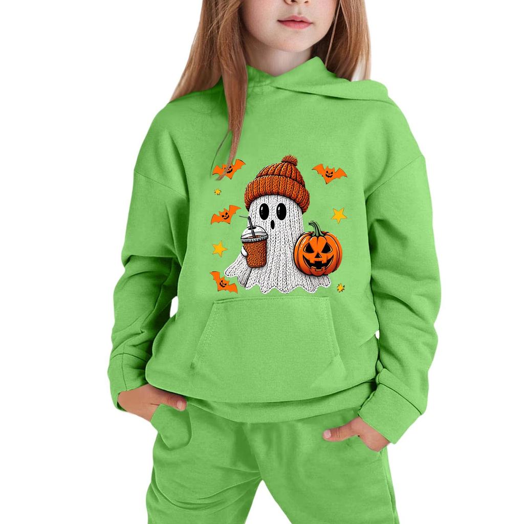Children's Hoodie with Halloween Print for Casual Wear