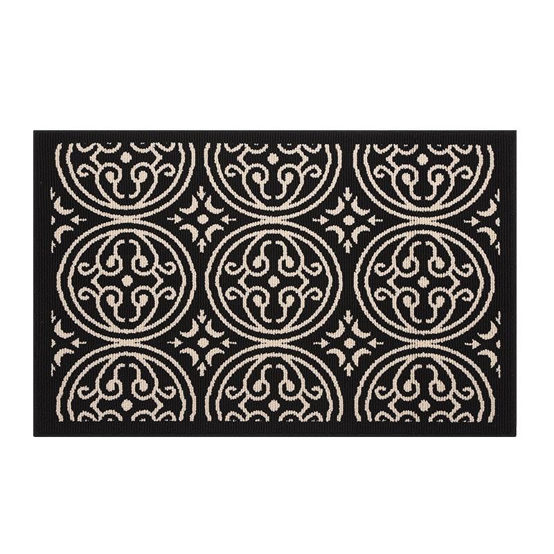 Polypropylene Entrance Mat Doorway Non-Slip Absorbent Floor Rug Hallway Kitchen Bathroom Machine Washable Geometric