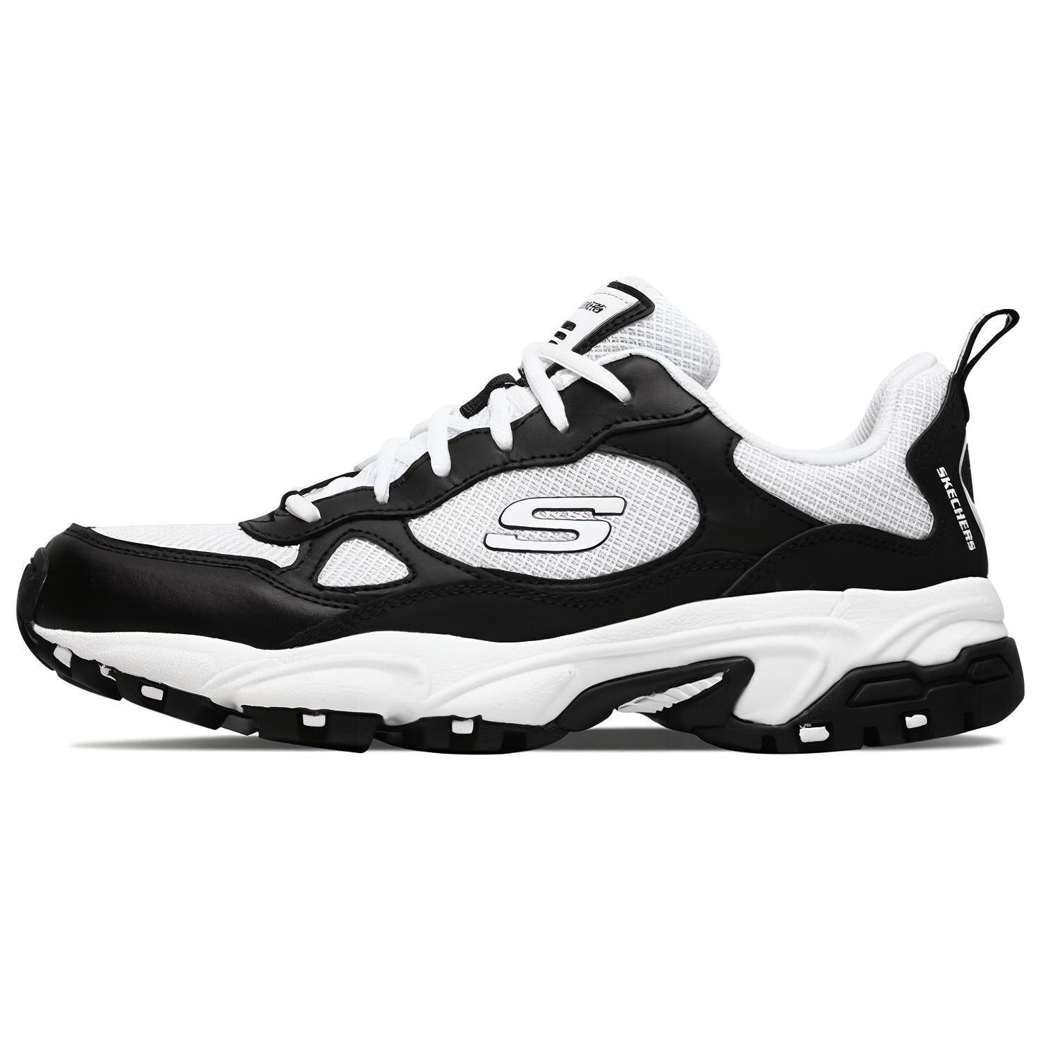 Skechers Stamina Running Shoes Black White Men s 51706-BKW EU 41