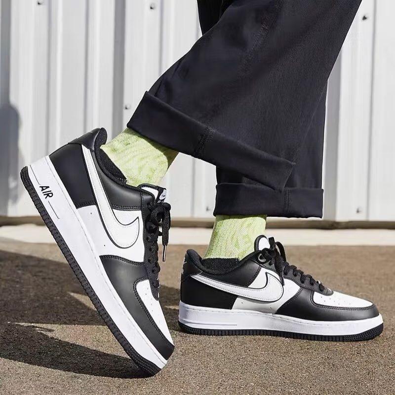 Nike Air Force 1 Low LV8 2 Weißer Swoosh Panda GS DV1621-001