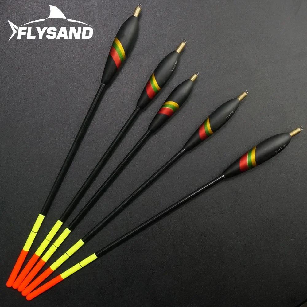 High Sensitivity Wood Fishing Bobbers Kit 15pcs Multipurpose Floats Fish Feed Durable Accessories