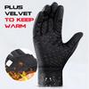 Zipper Glove Winter Gloves For Men Waterproof Windproof Cold Gloves Snowboard Motorcycle Riding Driving Warm Touchscreen
