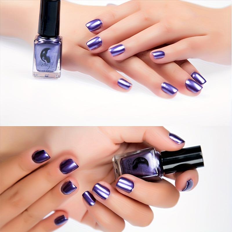 

Зеркальный лак для ногтей, паста для покрытия, металл, нержавеющая сталь, цвет 6 мл, украшение для ногтей фиолетовый