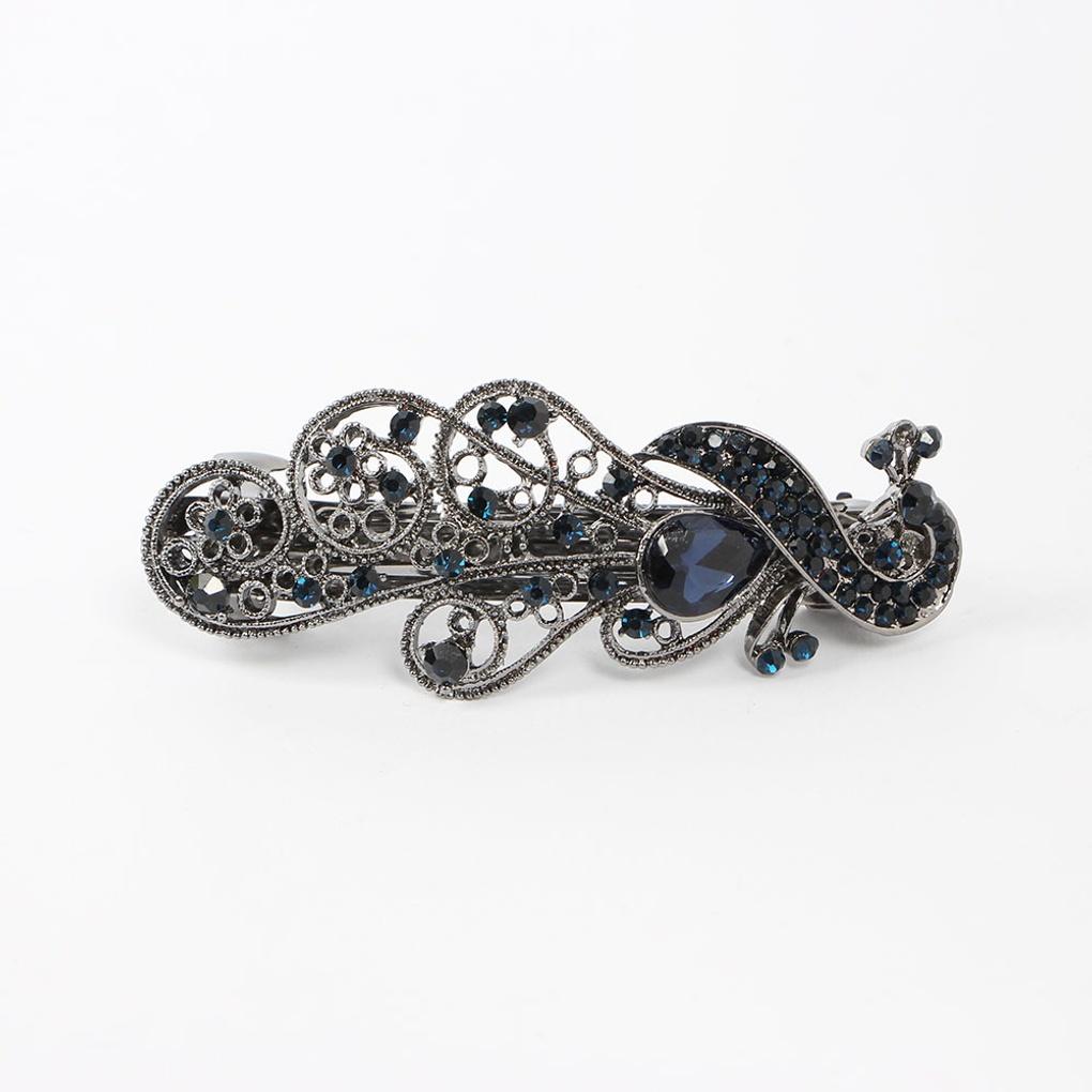 Women's Sapphire Bird Hairpin Automatic Point Pin Hairpin