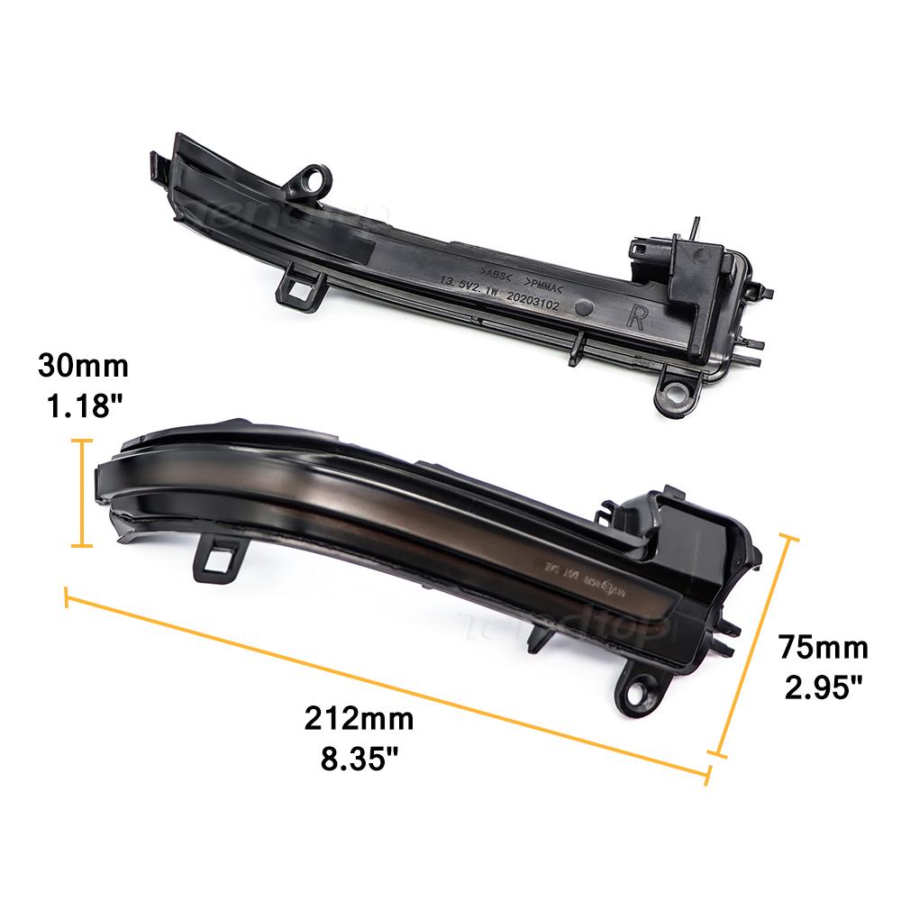 LED Mirror Dynamic Turn Signal Lights for BMW F20 F21 2 F22 F87 3 F30 F31 F34 F35 X1 I3 Rearview Blinker Amber White Blue Lamp