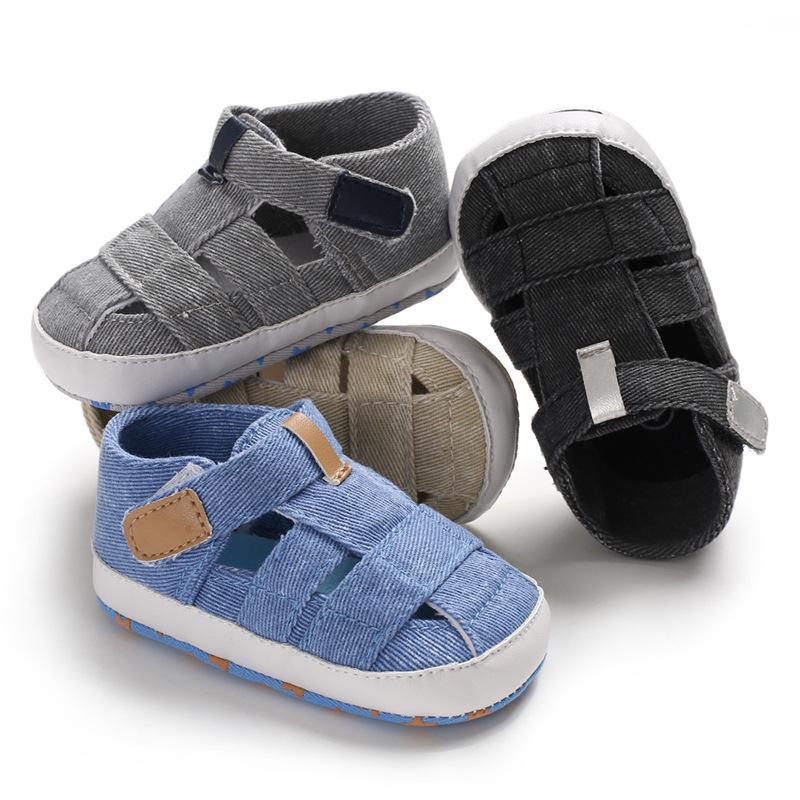 Summer Soft Sole Canvas Sandals for Toddlers (0-1 Year Old)