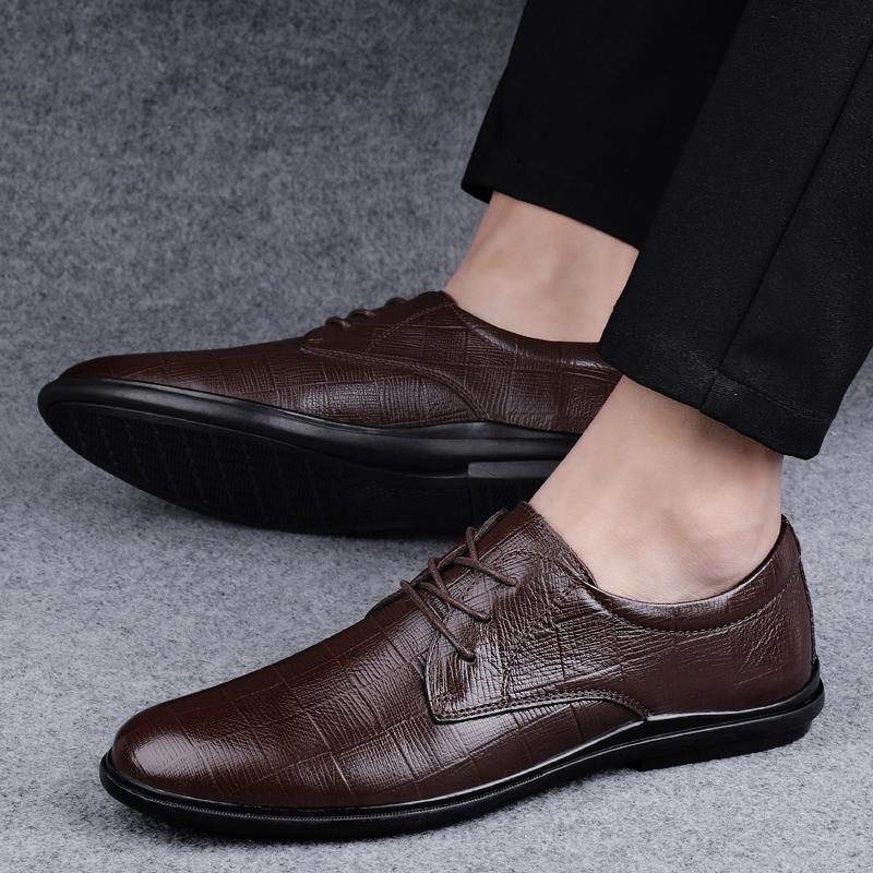 Newest Big Size Natural Leather Men Shoes Fashion Soft Handmade Oxfords Men Casual Genuine Leather Luxury Shoes Brand Male Footwear