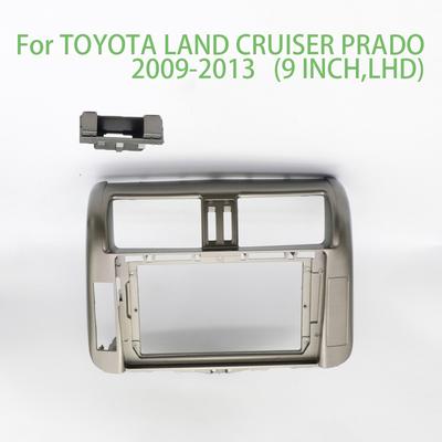 For TOYOTA PRADO 2009-2014 Car Radio Fascia 10.1 Inch 2 Din Stereo Player Tall Surround Panel Dash Kit GPS Frame
