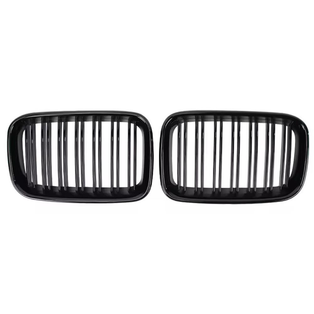 Glänzende schwarze Doppellamellen-Kühlergrill für BMW 3er E36 (1992–1996)