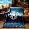 Custom Name Football Club Orenburg Emblem Blanket Bedding Blanket for Women Men, Soft Throw Blankets for Couch,Bed, Picnic, Christmas Gifts