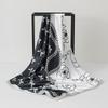 Printed Flower Square Scarf Women Silk Imitation Satin Wraps Line Foulard Headband Designers Bandana Hair Wrap 90*90Cm