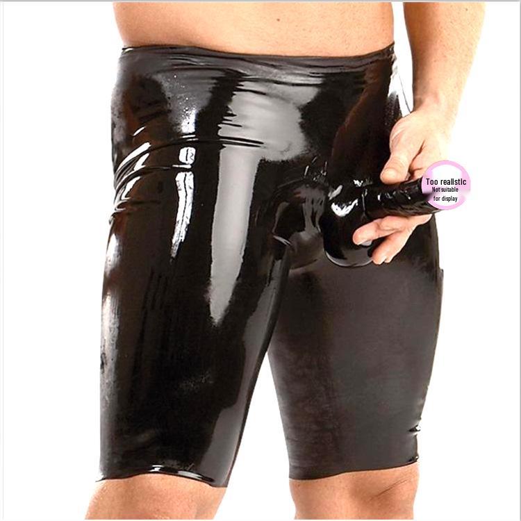 European & American Patent Leather Lingerie: Tight-fitting Pants, Shorts, Capris for Nightclub & Stage