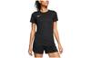 Nike T Shirts Women's Black Crew Neck Moderate Straight Fit BV6728-010