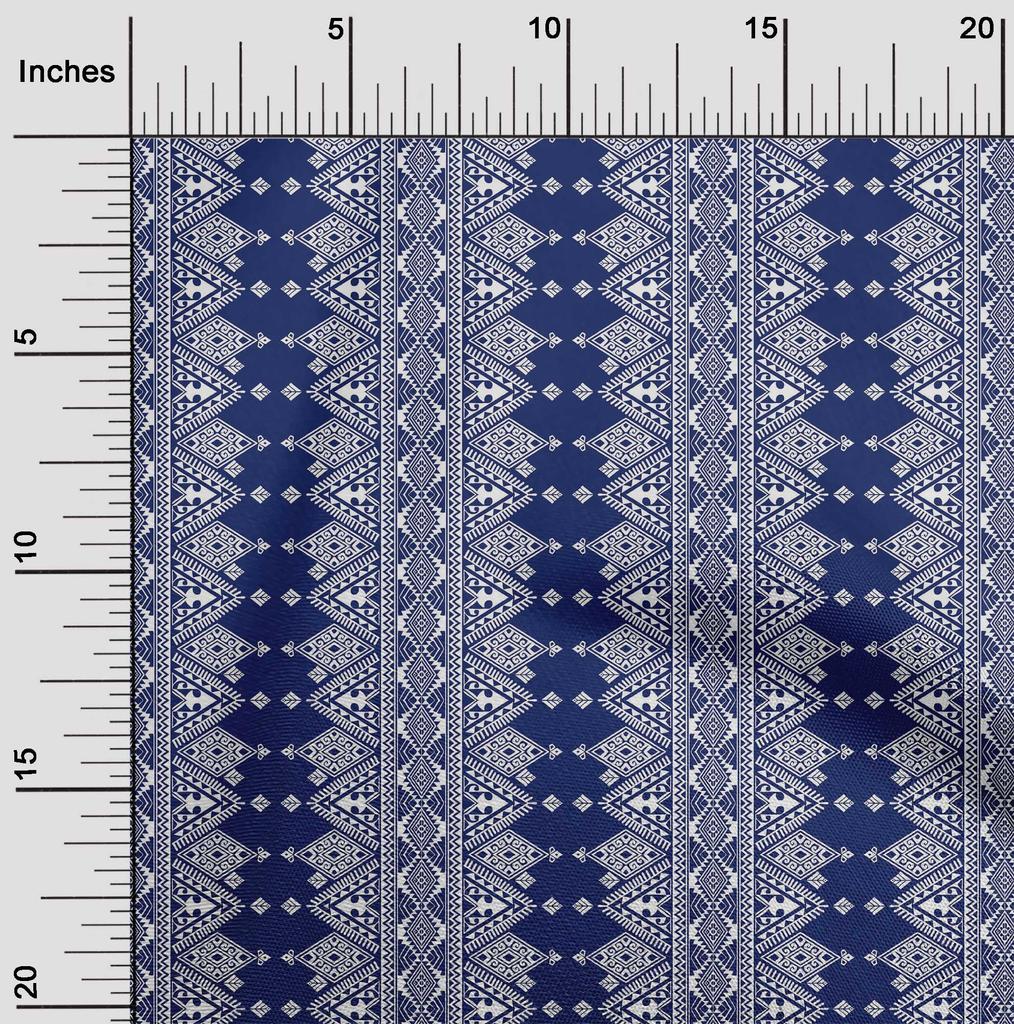 oneOone Cotton Flex Eggplant Purple Fabric Geometric Ethnic Diy Clothing Quilting Fabric Print Fabric By Yard 40 Inch