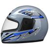 Full Face Motorcycle Helmet Adults Unisex Scooter Bike Riding Safety Gear Black Red Blue Gray PP Material