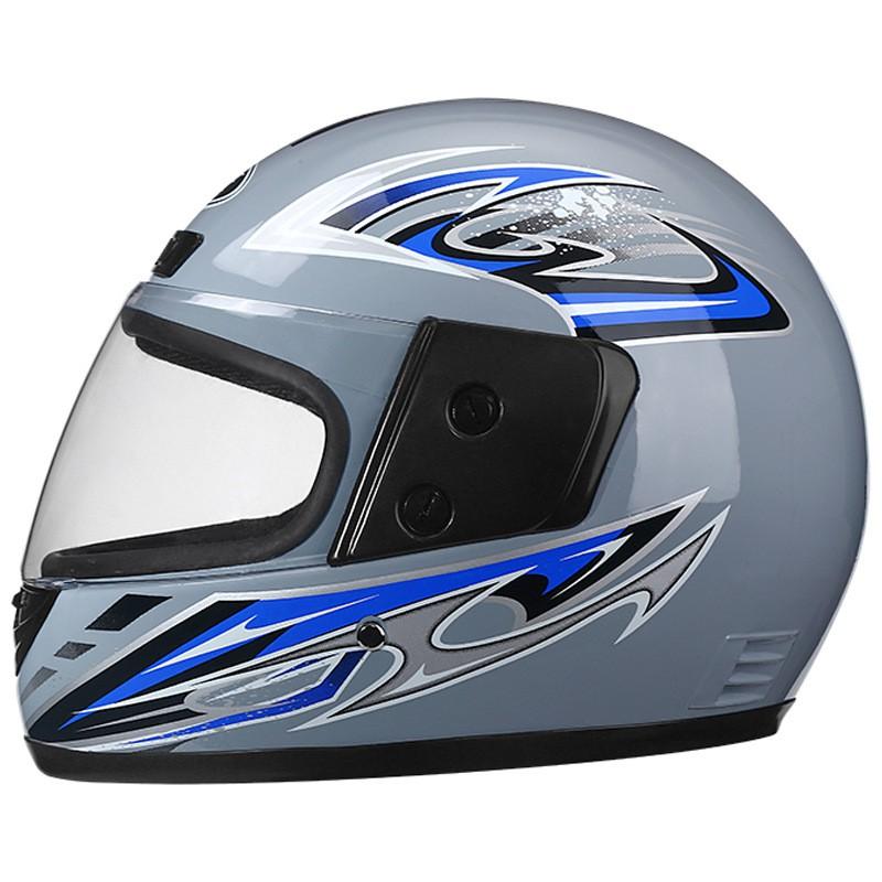 Full Face Motorcycle Helmet Adults Unisex Scooter Bike Riding Safety Gear Black Red Blue Gray PP Material