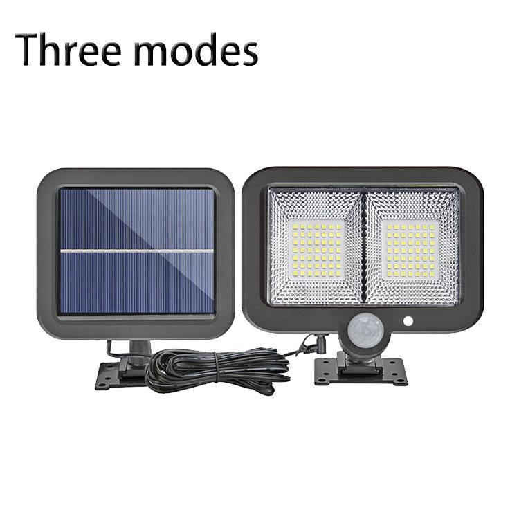 Outdoor Solar Motion Sensor Wall Lights with Remote Control for Courtyard and Corridor
