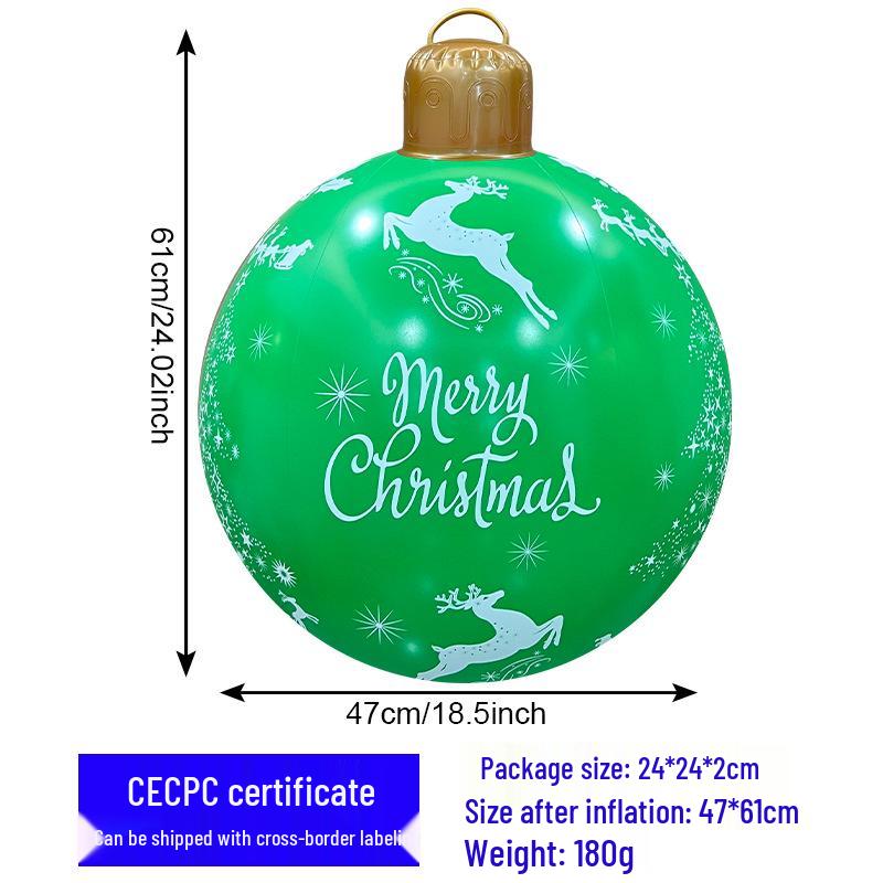 Outdoor Christmas Inflatable Ball Decoration for Parties and Courtyards