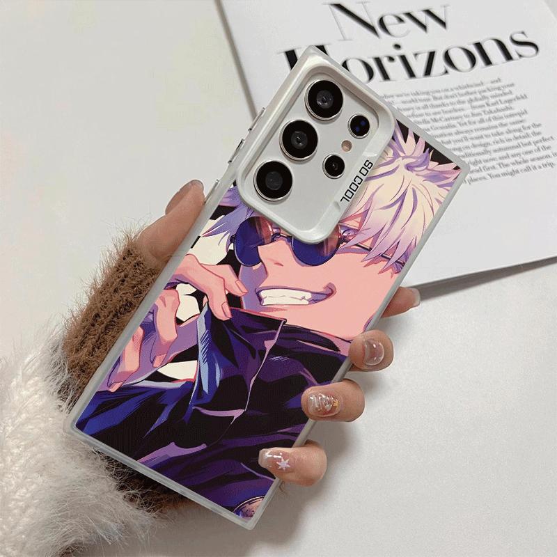 Anime Gojo Satoru JUJUSU Weiche Handyhülle für Samsung Galaxy S24 S25 FE S26 Edge S23 Ultra S22 Plus S21 + Stoßfeste Hülle Rückseite S