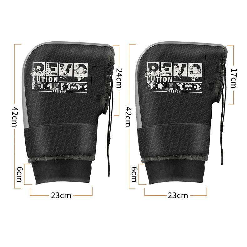Winter Warm 1 Pair Motorcycle Handlebar Muffs Winter Cycling Gloves Waterproof Handle Bar Mitts Snowmobile E-Bike Motorbike Thermal Gloves