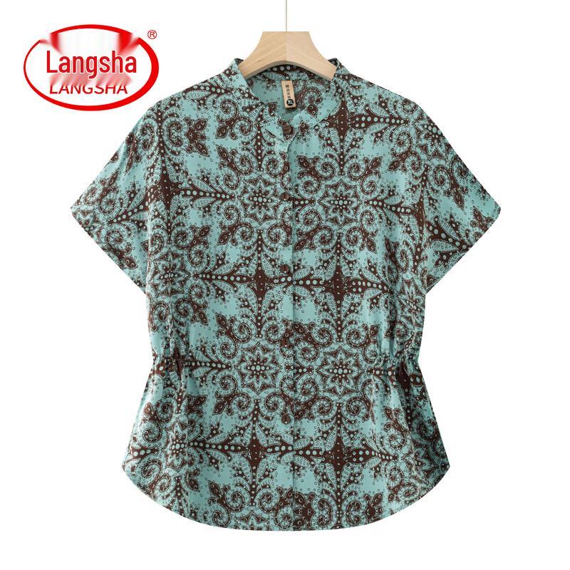 LangSha 2026 New Chinese Style Loose Floral T-shirt for Women 2XL