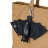 Creative Bat Wallet Keychain Zipper Leather Bat Keychain Halloween Bat Pendant  Backpack Accessory