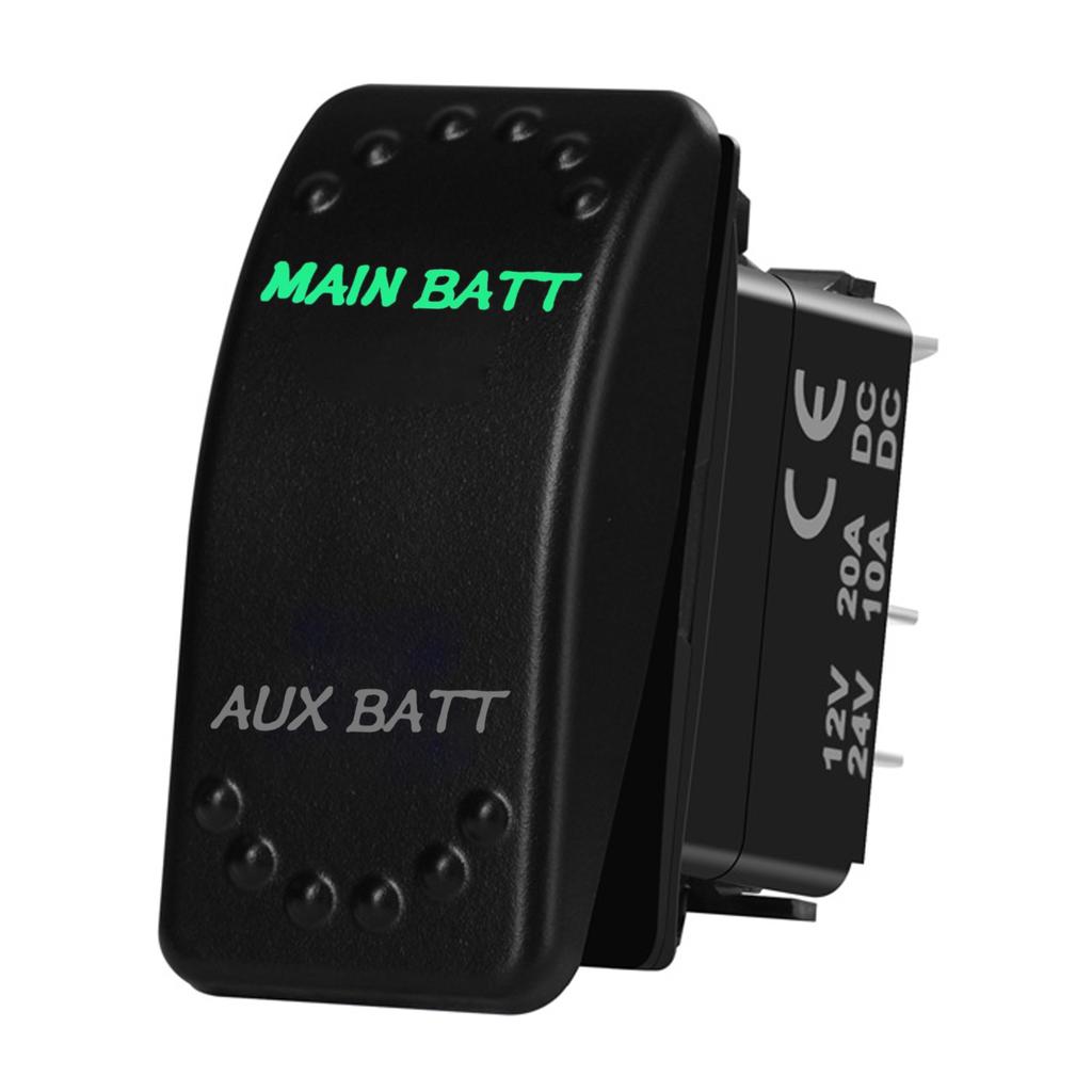 12V 20A Boat Car Rocker Switch ON OFF / ON OFF ON Toggle Switch Green Led Bar Anchor Flood Light for ARB CARLING NARVA 4x4 Truck Switches4