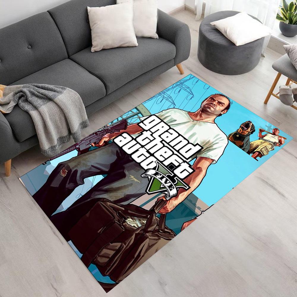 Grand Theft Auto Floor Mat Perfect for Kitchen Dining Room Hallway Living Rooms Antislip Carpet Anime Office Decor Spiritual Gift