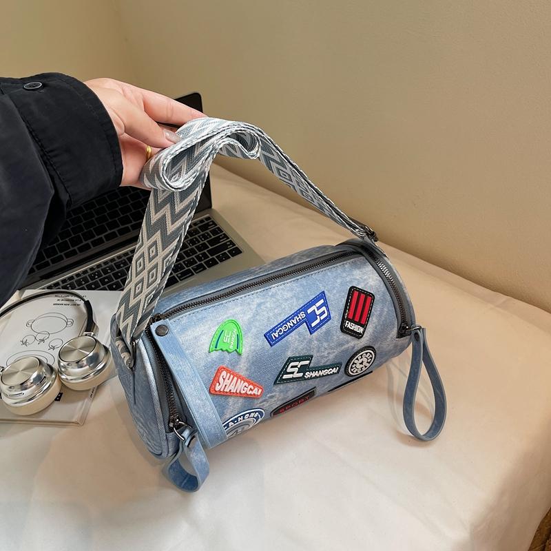 Shoulder Bag Women's Crossbody Bag Shopping Mobile Phone Bag Cylinder Bag