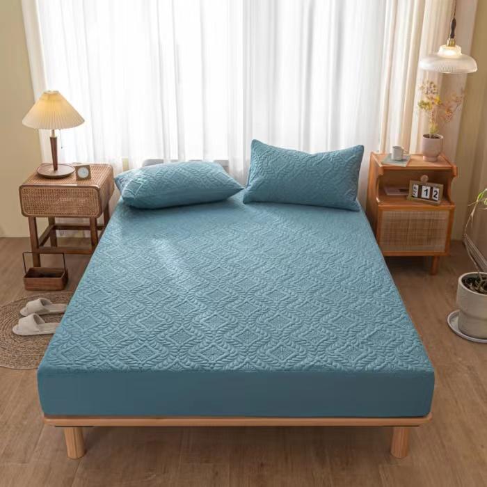 King Queen Size Good Waterproof Quilted Mattress Cover Anti-mite Air-Permeable Bed Pad Cover Not Including Pillowcase