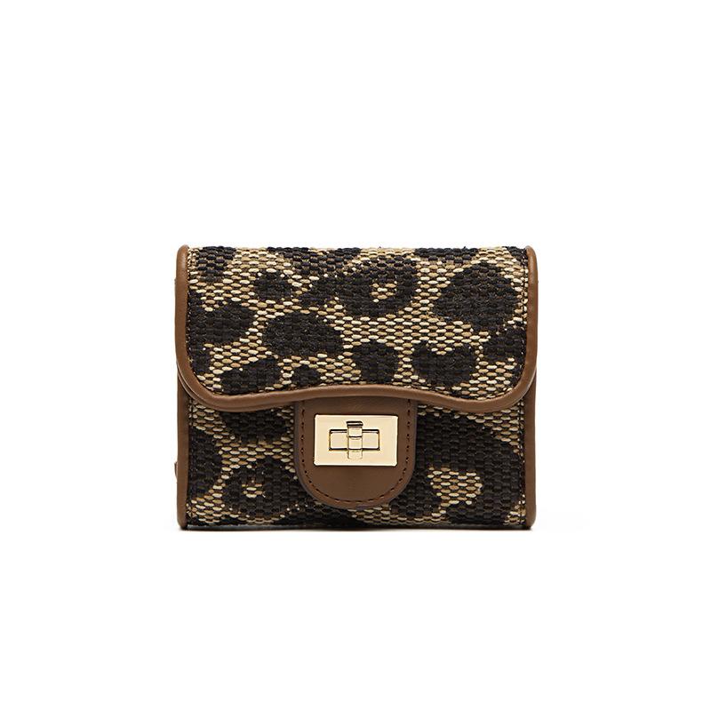 

Короткий футляр для визитных карточек, женская идентификационная карточка с леопардовым принтом и несколькими отделениями, изысканная маленькая сумка, большая вместимость, чехол для визитных карточек, сумка для визитных карточек