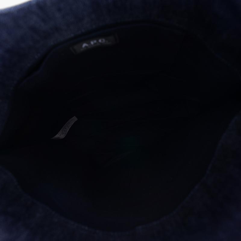 Apc Ninon Small Denim Tote Bag Cocsx M61861 Iai Indigo