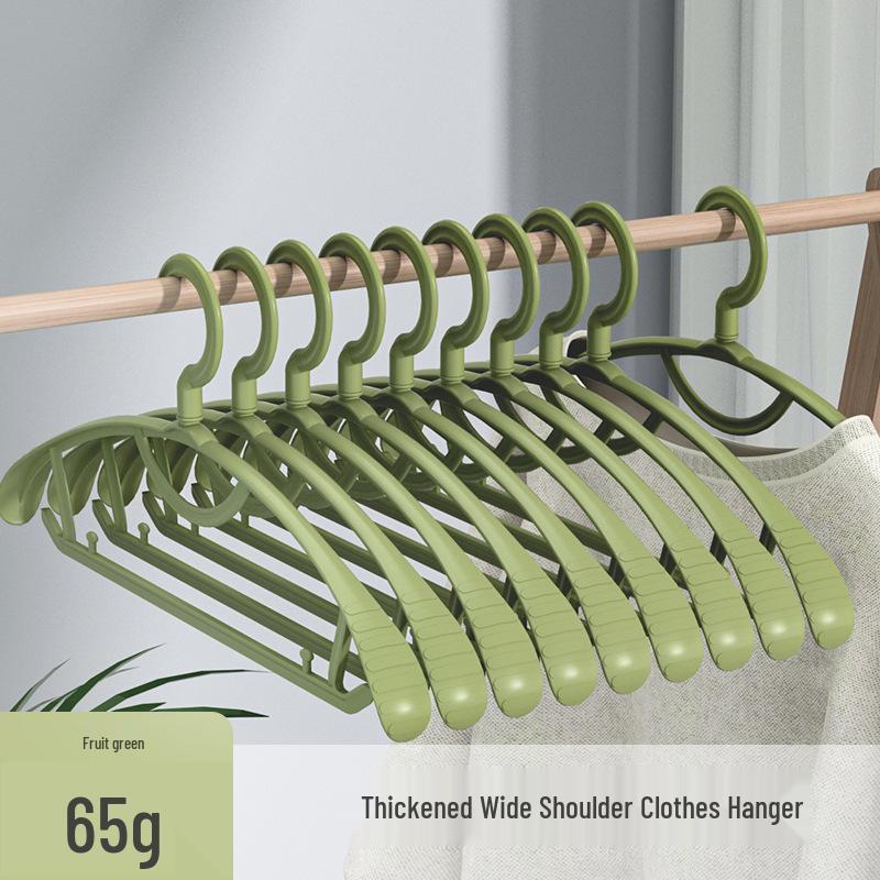 

Thickened Wide Shoulder Non-Slip Plastic Hanger: No Bumps, Ideal for Coats and Clothes