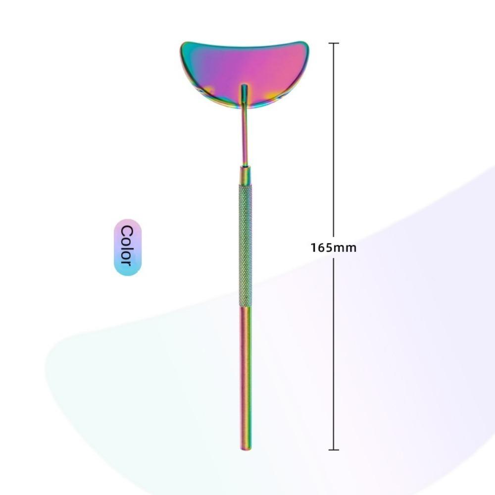 Checking False Lashes Eyelash Extension Mirror Detachable Semicircle Lash Lifting Makeup Mirror Stainless Steel