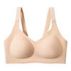 1111 Back buckle jelly soft support large size seamless fat middle-aged mother big chest lift gather bra