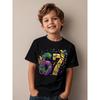 European Sizes Mardi Gras '67 New Orleans Retro T-Shirt for Boys - Vintage Number 67 Print, Casual Kids Wear Suitable for Birthday Gifts