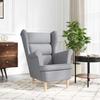 VidaXL Light Grey Armchair 74x84x100 Cm Fabric, Recliner, Living Room Armchair, Bedroom Chair 4016895