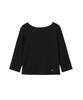 SALON DE YOHN Boat Neck Classic Tee_ Black