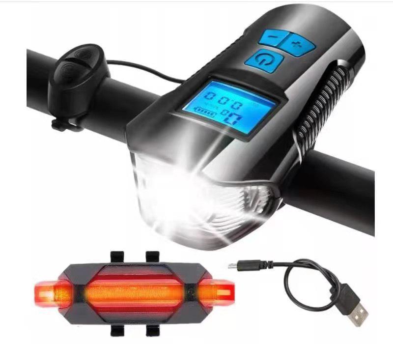USB-ladbarer intelligenter Mountainbike-Computer mit Licht