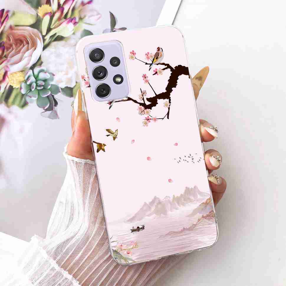 Für Samsung A72 Hülle SM-A725F Fundas Weiches Silikon Luxuriöse Bemalte Abdeckung Hüllen Für Samsung Galaxy A72 Gehäuse Bumper