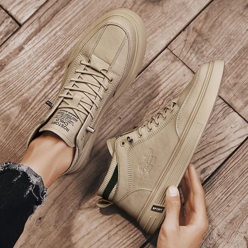 

Martin boots men s winter 2024 new high-top British style men s tooling boots thick-soled medium-top soft leather locomotive boots 39 бежевый