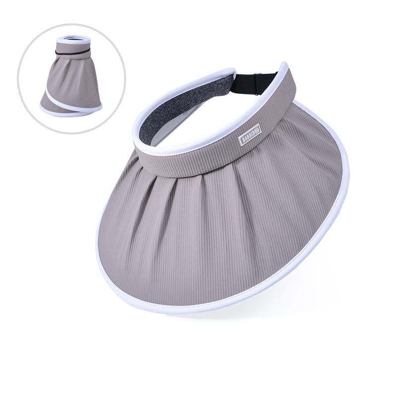 8492 Summer Shade Shell Hat Versatile Sunscreen Hat Outdoor Travel Big Brim Color Changing Empty Top Hat Children