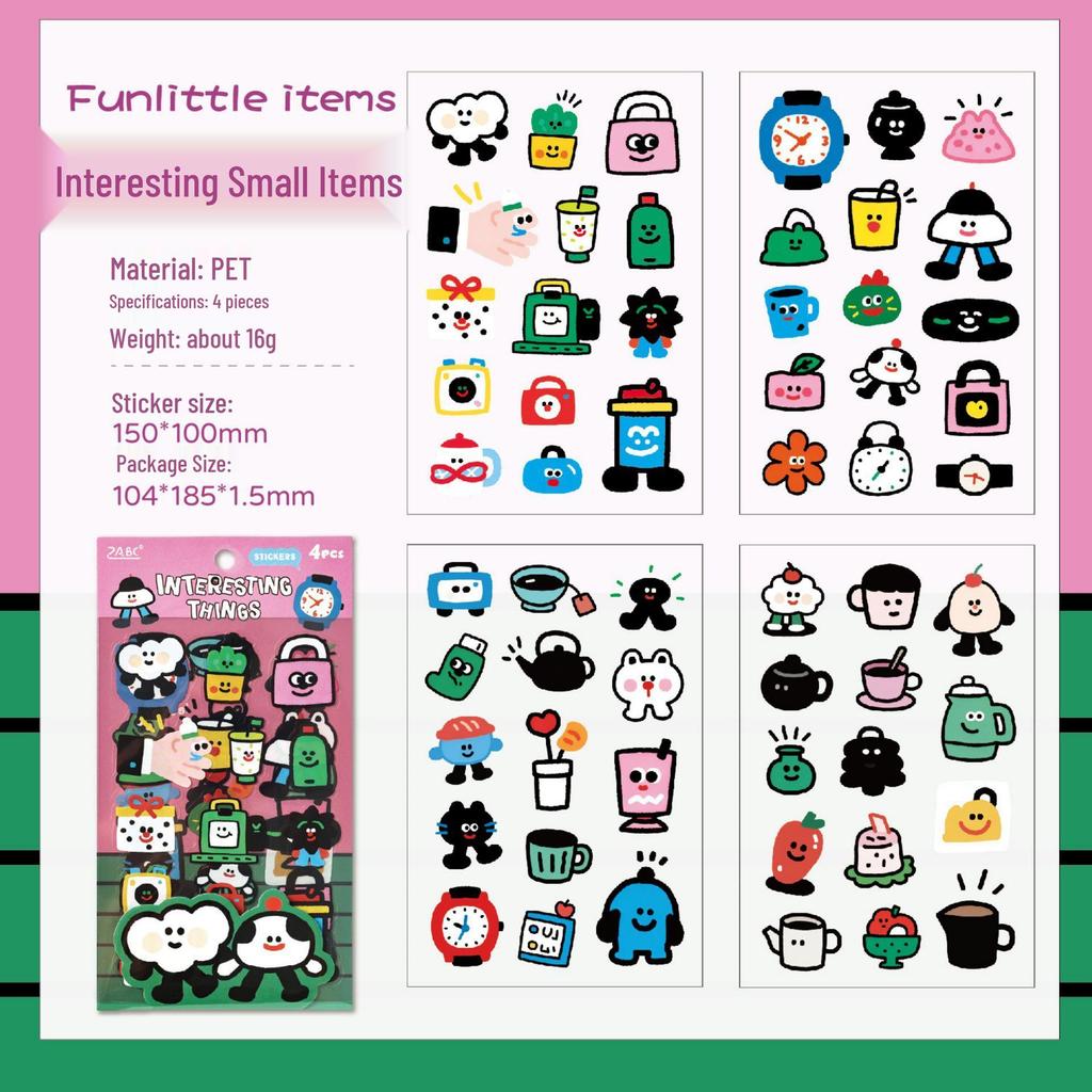 Soft Cat Collection: Transparent Waterproof PET Stickers for Girls' DIY Scrapbooking & Diary - Cute Pet Designs