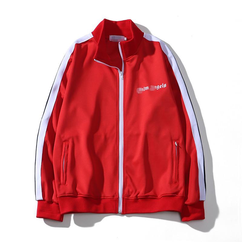 Tide marca all'ingrosso lato nero e bianco a righe uomo e donna cappotto largo angelo palma campus retro sportivo casual giacca