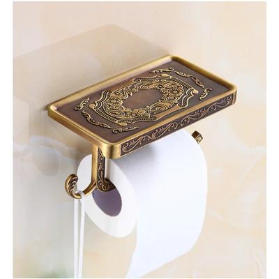 Toilettenpapierhalter Wandmontage Vintage Klassisches Badezimmer Antikes Messing Rollentaschentuchbox Badezimmerzubehör